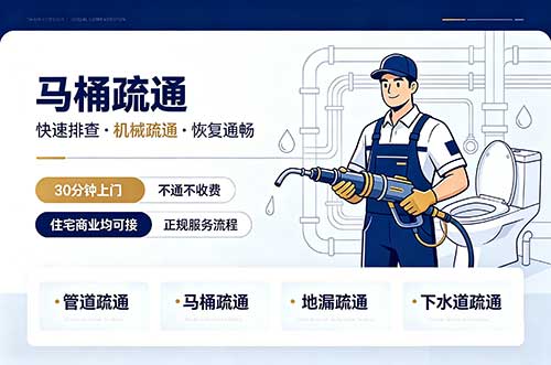 水磨沟马桶疏通