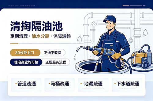 水磨沟清掏隔油池